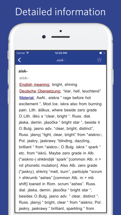 Proto Indo European etymological dictionary Screenshot 3