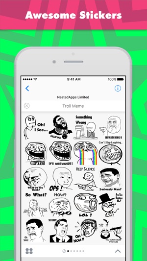 Troll Meme stickers by NestedApps Sticke