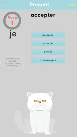 Game screenshot CatsAndVerbs - French verbs! apk