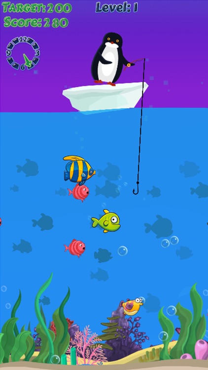 Penguin fishing games - fisherman funny game free