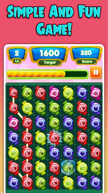 Candy Fruits Garden Mania - Connect & Splash