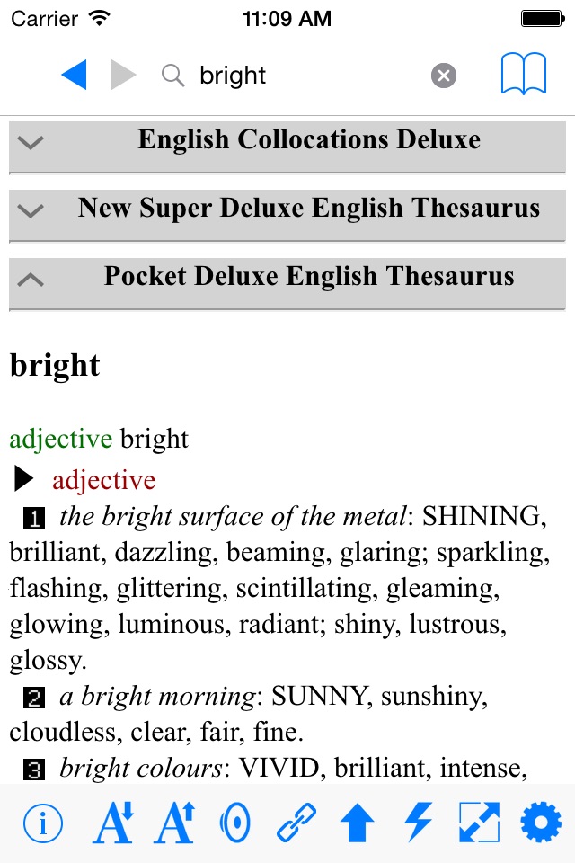 English Collocations Dictionary Deluxe screenshot 4