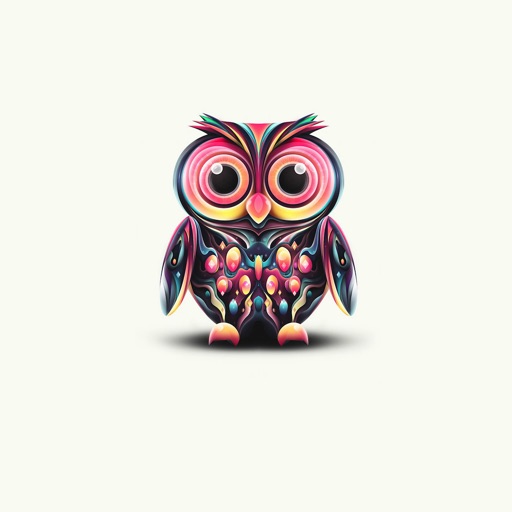 colorful owls wallpaper