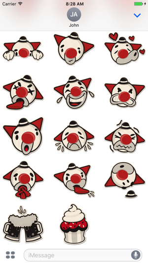 Clown Face Sticker Pack(圖2)-速報App