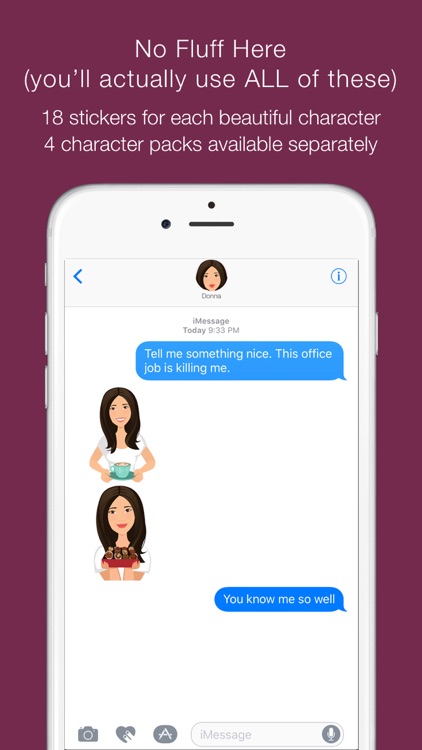 T’elle-Donna: Chic stickers for women & girl talk screenshot-4