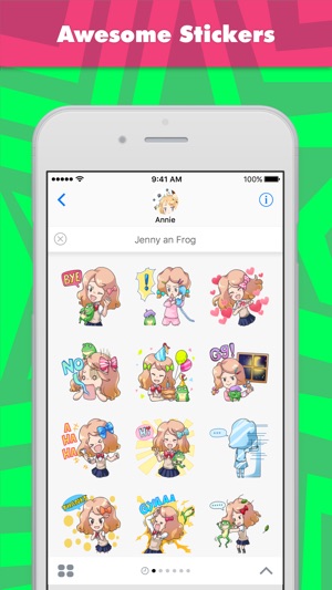 Jenny an Frog贴纸，设计：Annie(圖1)-速報App