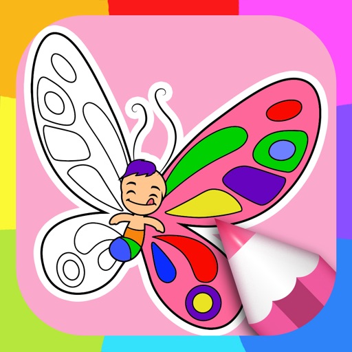 Butterfly Coloring Pages for Kids: Coloring Games iOS App