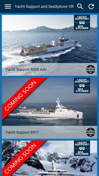 Yacht Support and SeaXplorer VR