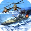 War-ship Sea Helicopter Strike : 3D Battle-Field