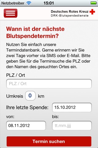 Blutspende screenshot 3