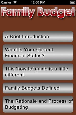 Family Budget - How to Set Up screenshot 2