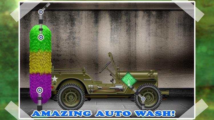 Kids Car Washing Game: Army Cars