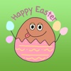 Happy Easter Eggs Sticker