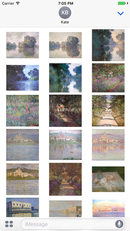 Monet Artworks for iMessage