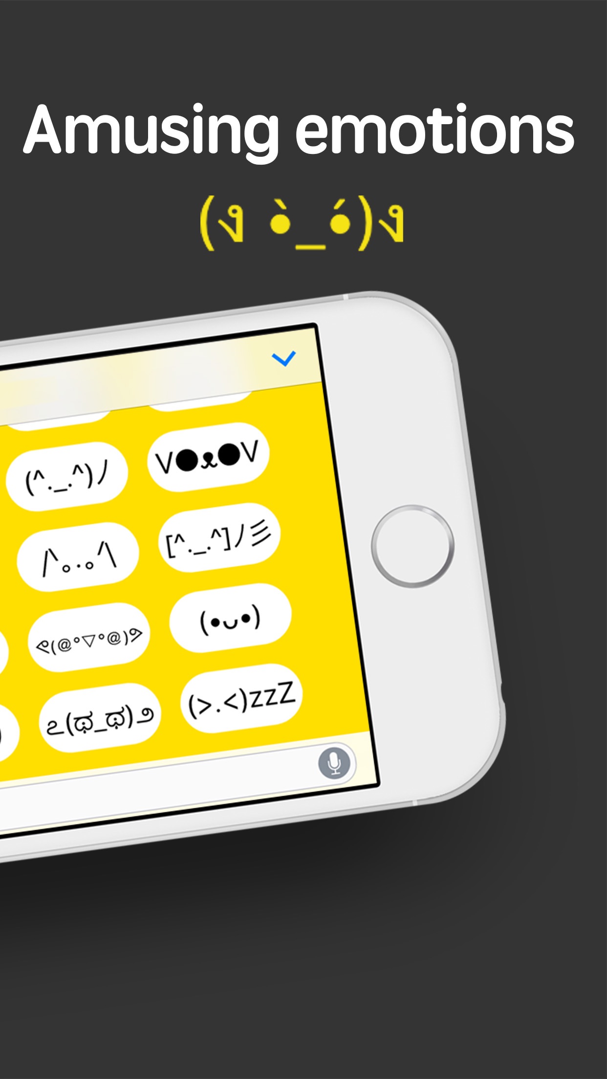 Screenshot do app iShrug: Text Faces for iMessage