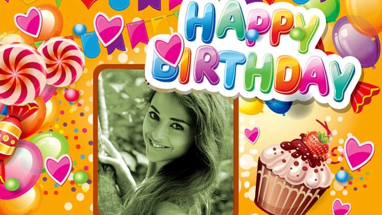 card make online b'day Birthday Frame by Photo Happy  Editor Best Kaushik  Frames