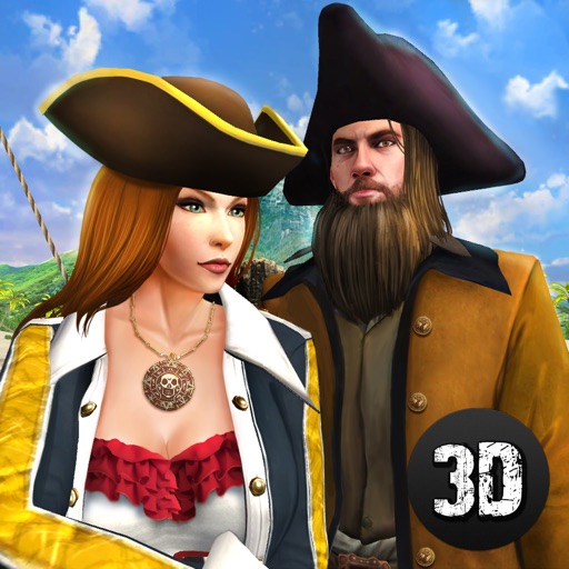 Pirates Fighting: Carribean Corsair War 3D Icon