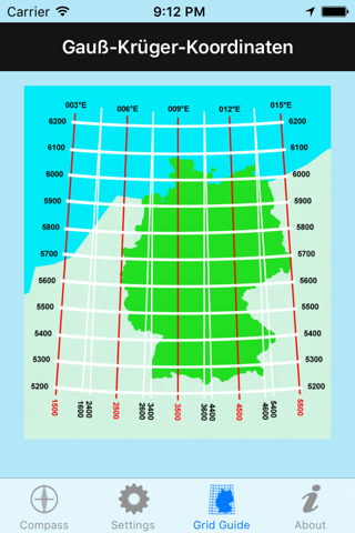 German Grid Ref Compass screenshot 2