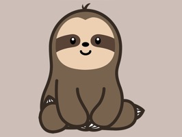 Cute sloth stickers help make messaging more fun