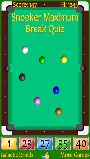 Snooker Maximum Break Quiz(圖5)-速報App