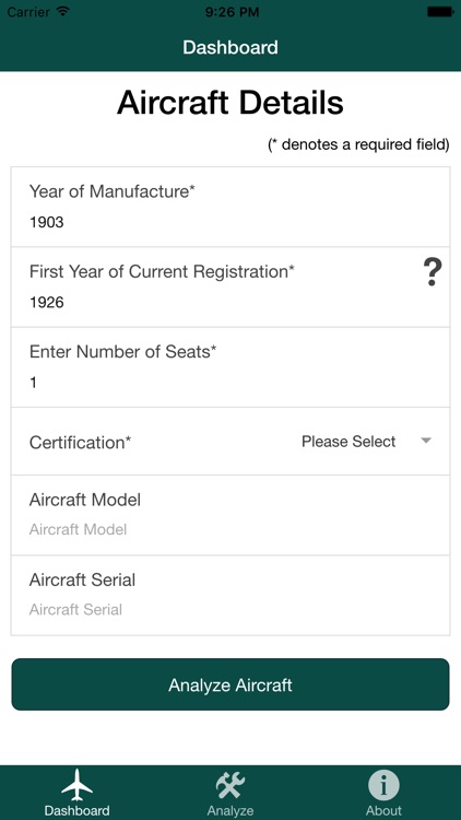 Your Plane Aging Aircraft Tool