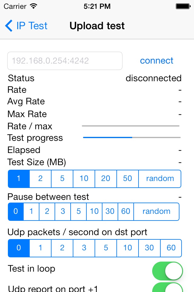 IP Test - Bandwidth test screenshot 3