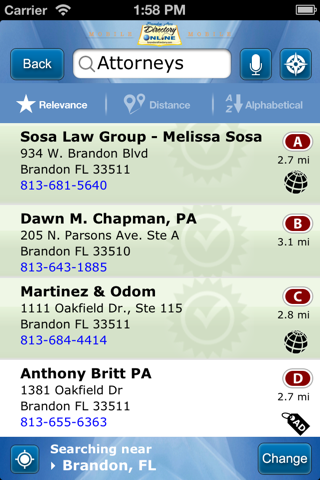 Brandon Directory Yellow Pages screenshot 3