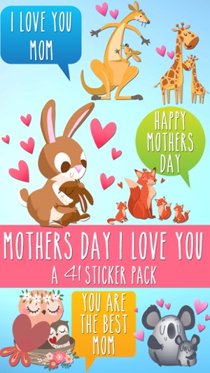 Mothers Day I Love You Sticker Pack(圖1)-速報App