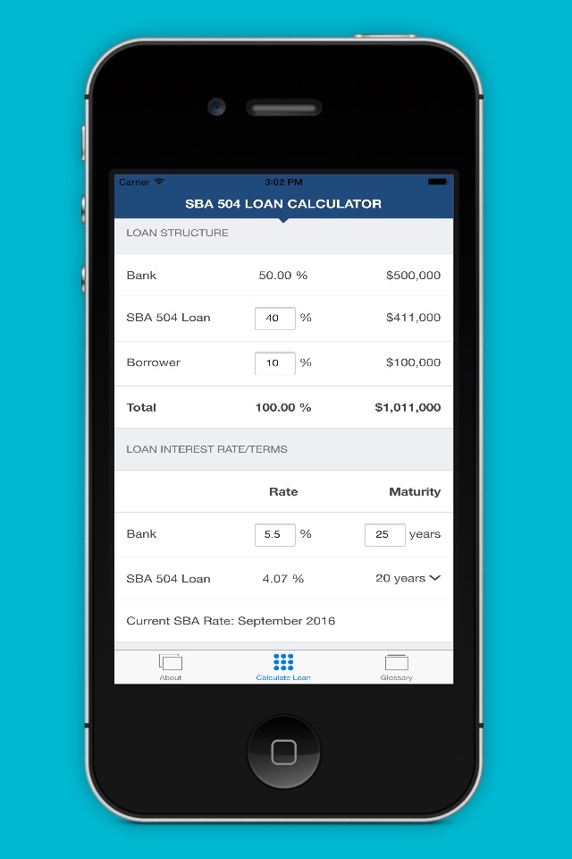 SBA 504 Loan Calculator screenshot 4