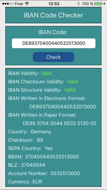 IBAN Code Checker