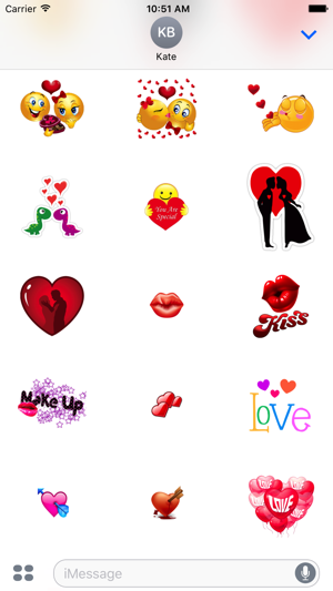 Cute Love Sticker for iMessage(圖4)-速報App