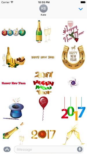 Happy New Year 2017 Hats, Glasses and Stickers(圖2)-速報App