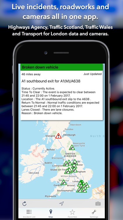 UK Roads - Traffic News & Cameras screenshot-0