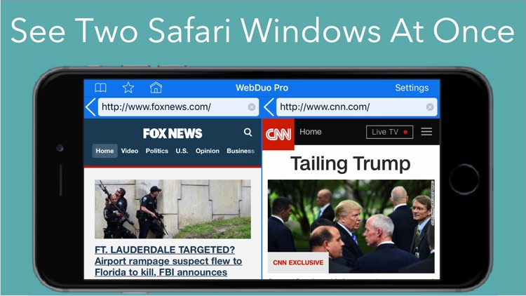 WebDuo Pro - Multitasking Dual Web Page Browsers