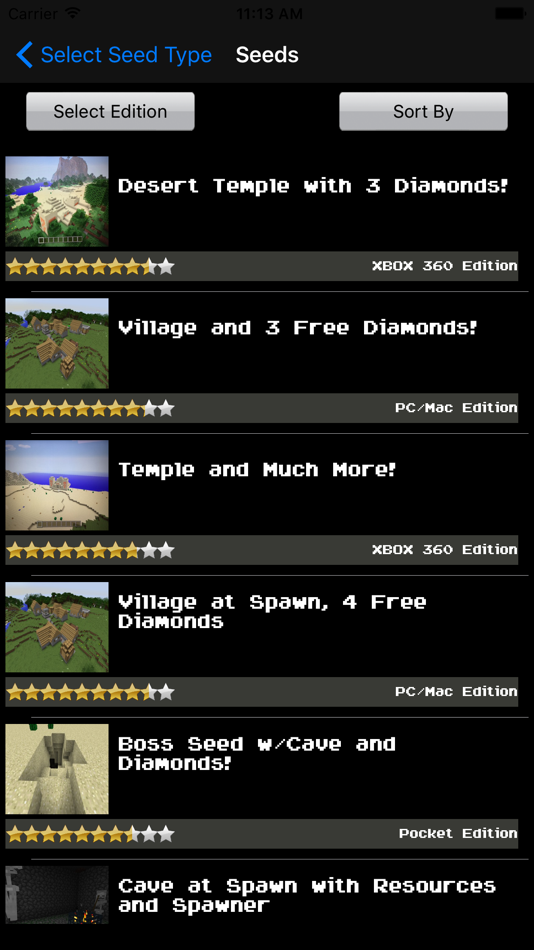 Amazing Seeds for Minecraft - (iOS Apps) — AppAgg