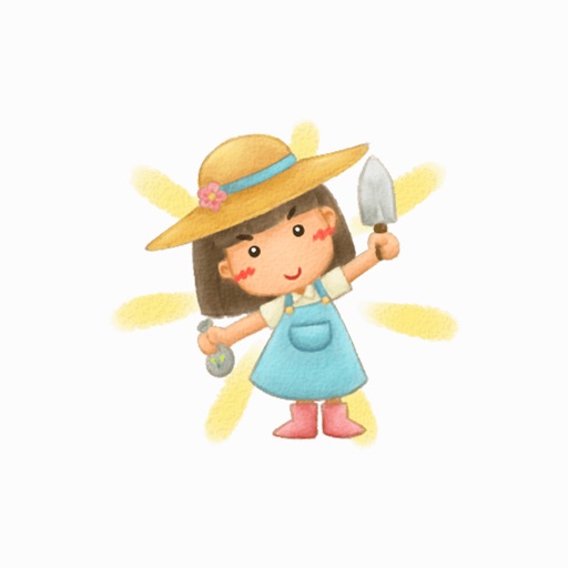 Garden Girl - Text Message Stickers Pack