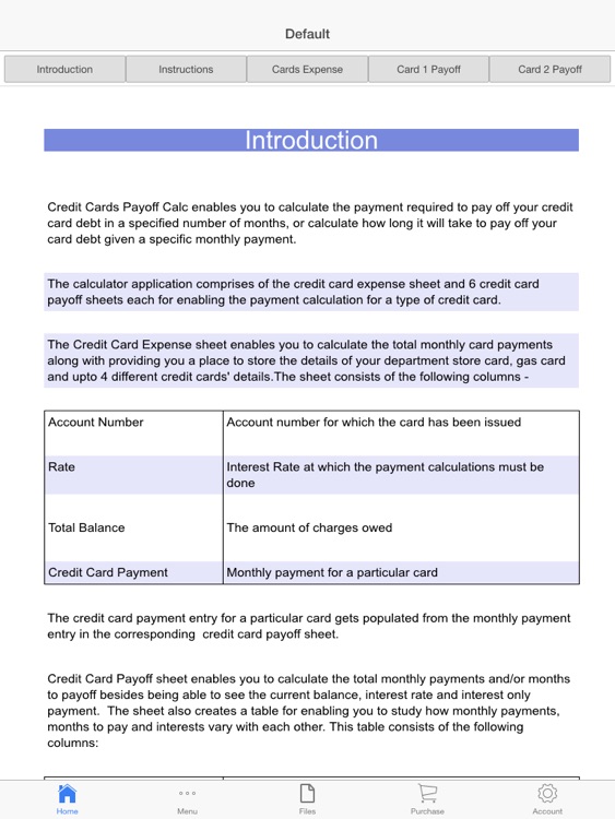 Credit Cards Payoff Calculator