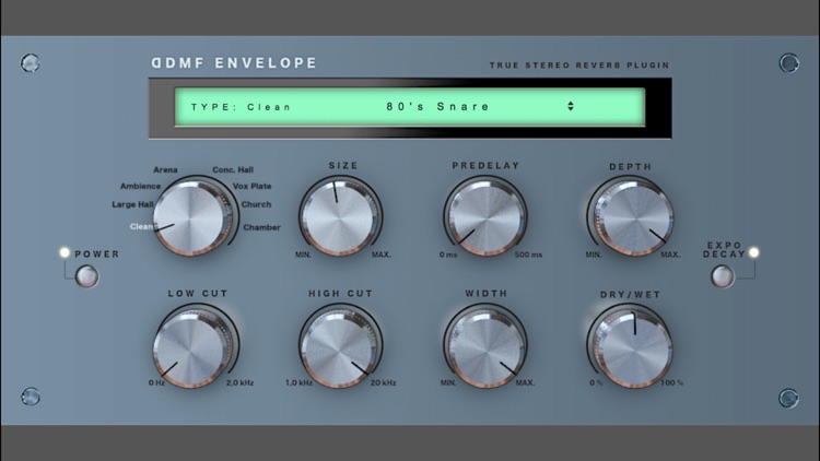 Envelope Audio Unit Reverb by DDMF