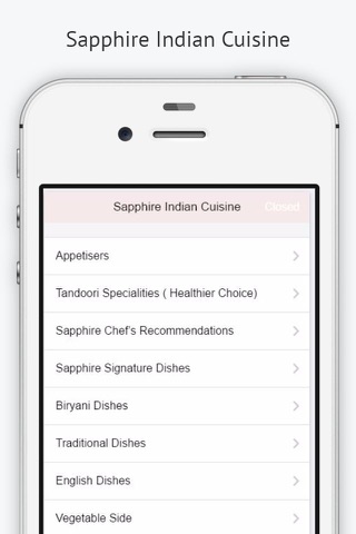 Sapphire Indian Cuisine screenshot 2