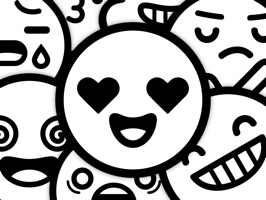 • Over 120+ awesome, fun stickers to use with your friends and family
