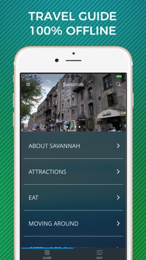 Savannah Travel Guide with Offline Stree