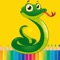 The Snake coloring Free and easy for kids