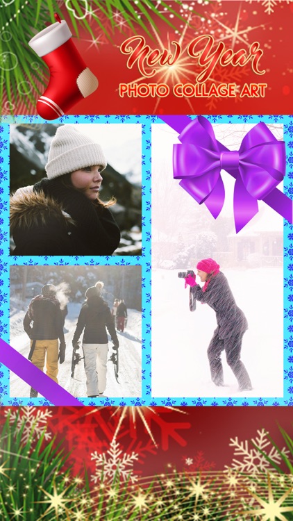 New Year Photo Collage Art: Pic Editor with Frames