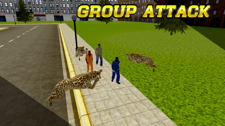 angry cheetah ready to destroy town