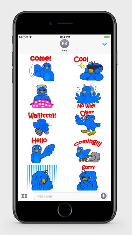 Blue Bird Stickers screenshot-3