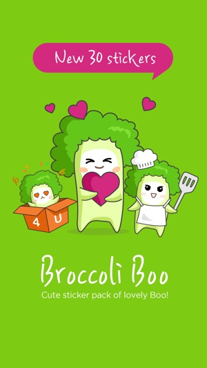 Broccoli Boo Stickers Pack for iMessage