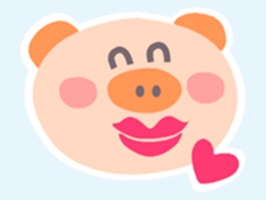 Piggy Smile Animated Stickers