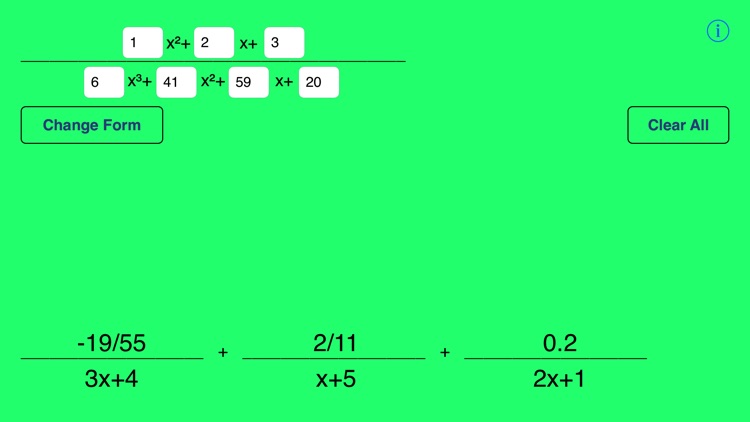 Partial Fractions