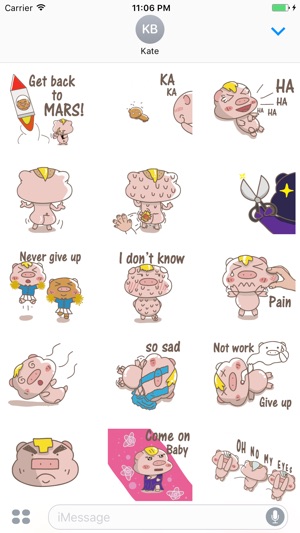 Izzy the lazy pig stickers(圖2)-速報App