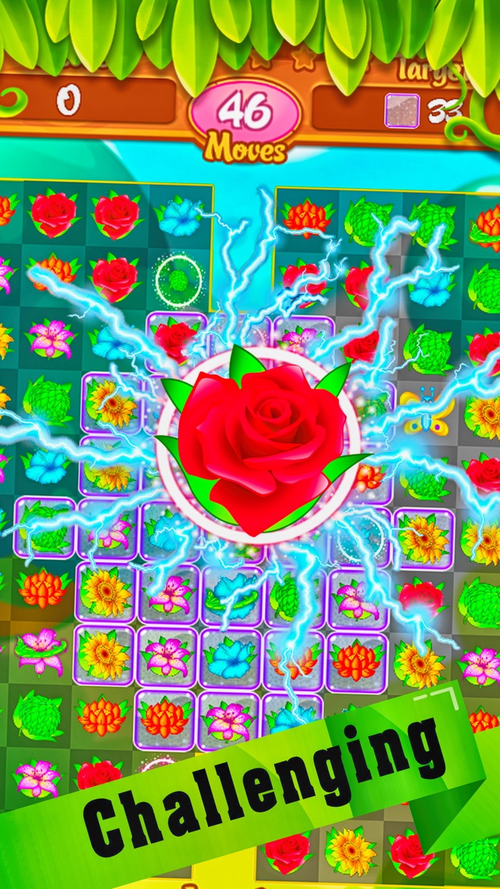 Garden Flower Match 3 - New puzzles game